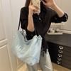 Large capacity tote bag new trend casual fashion shoulder armpit bag commuter college student class