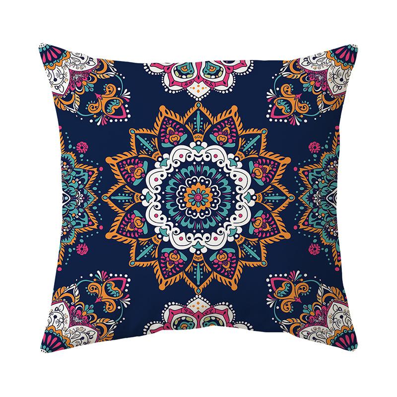 Pillow Cover Short Plush Print Living Room Sofa Decorative Cushion Cover Bedroom Pillow Cover