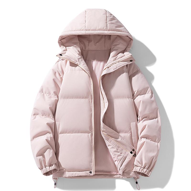 Women's Fluffy Loose Plus Size Warm Jacket Hooded Winter Thickened Hair Collar Hooded Coat