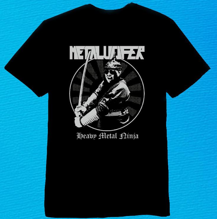 Metalucifer Band Heavy Metal Ninja Album Heavy Cotton Black Shirt S-5XL CM503 XXXXL