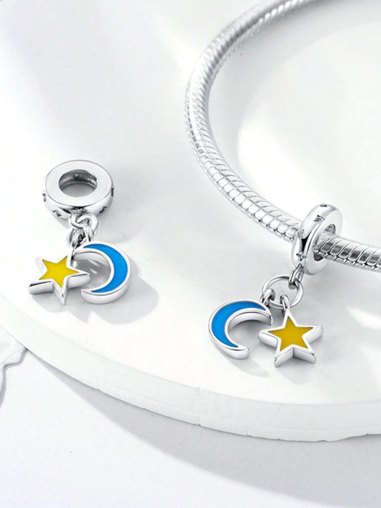 Charms Plata Copper Colors Owl Puppymoon Stars Beads Charm Pendant For Original Bracelet For Women Diy Jewelry Love Gift