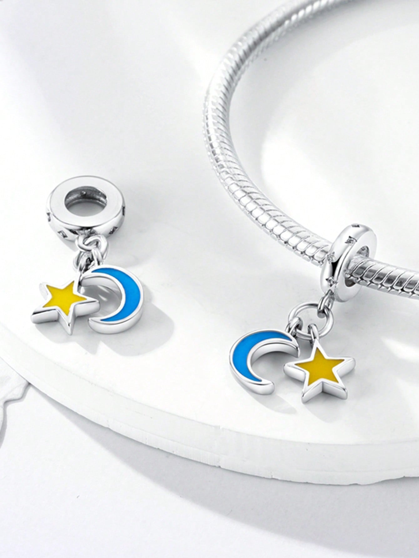 

Charm Bead Components Plata Copper Metal Colors Owl puppy moon stars Bead Components Charm Bead Component Pendant Bead Component Designed For
