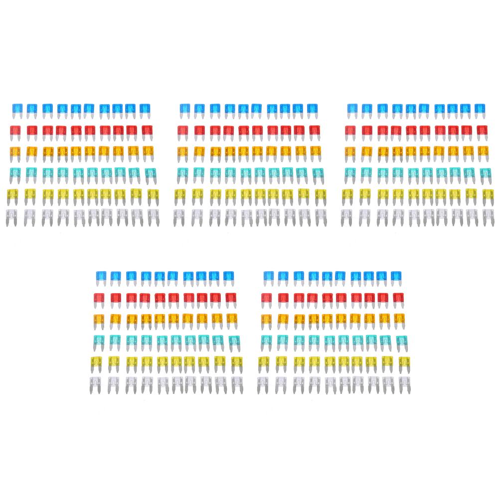 600-60Pcs Auto Car Truck Mini Fuse Blade 5A 10A 15A 20A 25A 30A Mixed Set Kit Auto Fuses Blade