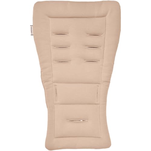 AIRBUGGY STROLLER MAT MOCHA (AB7308) - Stroller Seat, Stroller Cushion, Mat - Suitable for Newborns and Babies - All Seasons - Washable - Compatible W