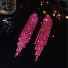 Elegant Rhinestone Tassel Earrings for Women