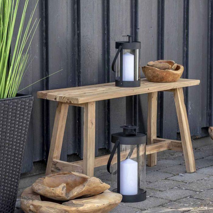 Bondi lampe lanterne lot de 2 noir.