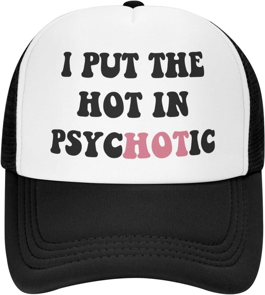 You Find It Offensive? I Find It Funny Trucker Hats for Women Black Men Retro Trucker Black Hats for Men