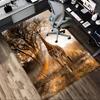 Giraffe Savannah Pattern Area Rug, Office Carpet Indoor Outdoor Entrance Doormat, Non-Slip Soft And Comfortable, Living Room, C122038