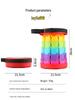 Rainbow Telescopic Adjustable Folding Stool for Leisure, Fishing, and Household Use