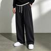 Pantaloni della tuta da uomo casual, vestibilità larga, gamba larga, dritti, per primavera e autunno