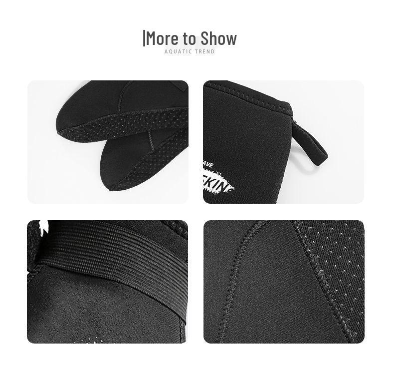Professional Non-Slip Diving Socks - 3mm & 5mm Thick, Wear-Resistant, Cut-Resistant, Mid-Calf for Surfing & Wading
