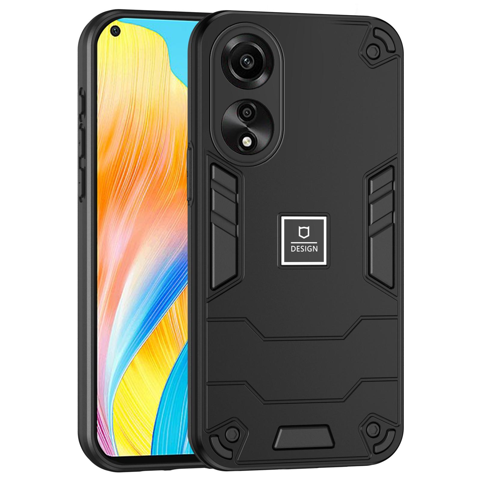 

For Oppo A78 4G Case Protective PC+TPU Dual Layer Hybrid Phone Cover A