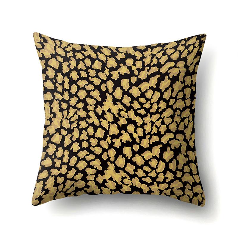Motif Léopard Nordique Moderne Abstrait Taie d'Oreiller en Polyester Décoration de Voiture Maison Imprimée Taie d'Oreiller Repose-Lombaire