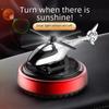 Solar-Powered Rotating Helicopter Car Air Freshener with Light Sensor