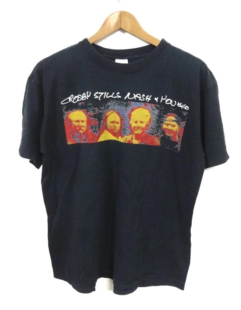 Vtg Crosby Stills Nash Young tour concert T-SHIRT S-5XL Unisex T-Shirt M 1940₽