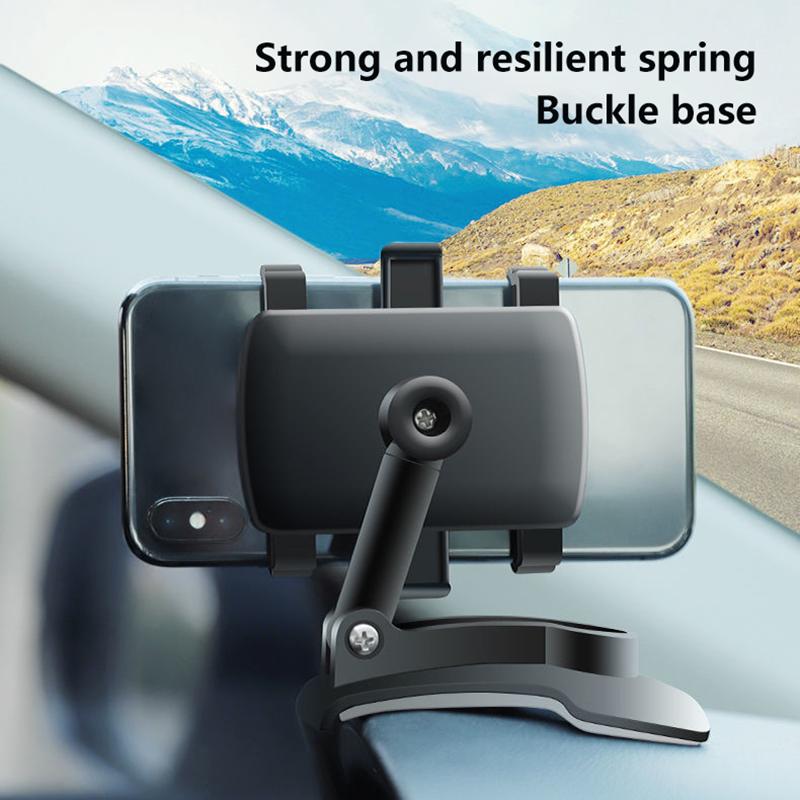 Car Mobile Phone Holder Multi-Function Rotating Instrument Panel Rearview Mirror Navigation Holder Gps Widely Compatible