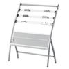 Floor-Standing Magazine, Newspaper, and Book Display Rack for Promotional Material and Office Storage