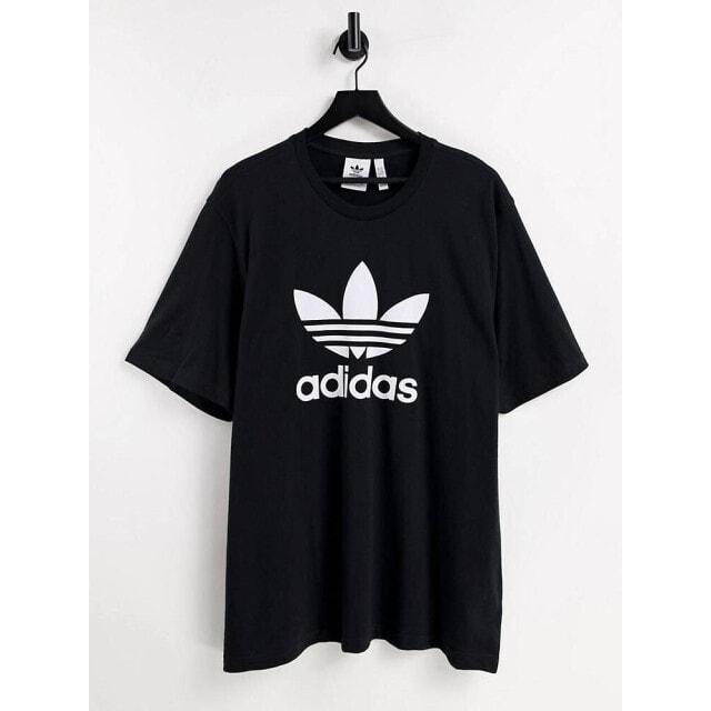 

Черная футболка adidas Originals adicolor с большим логотипом