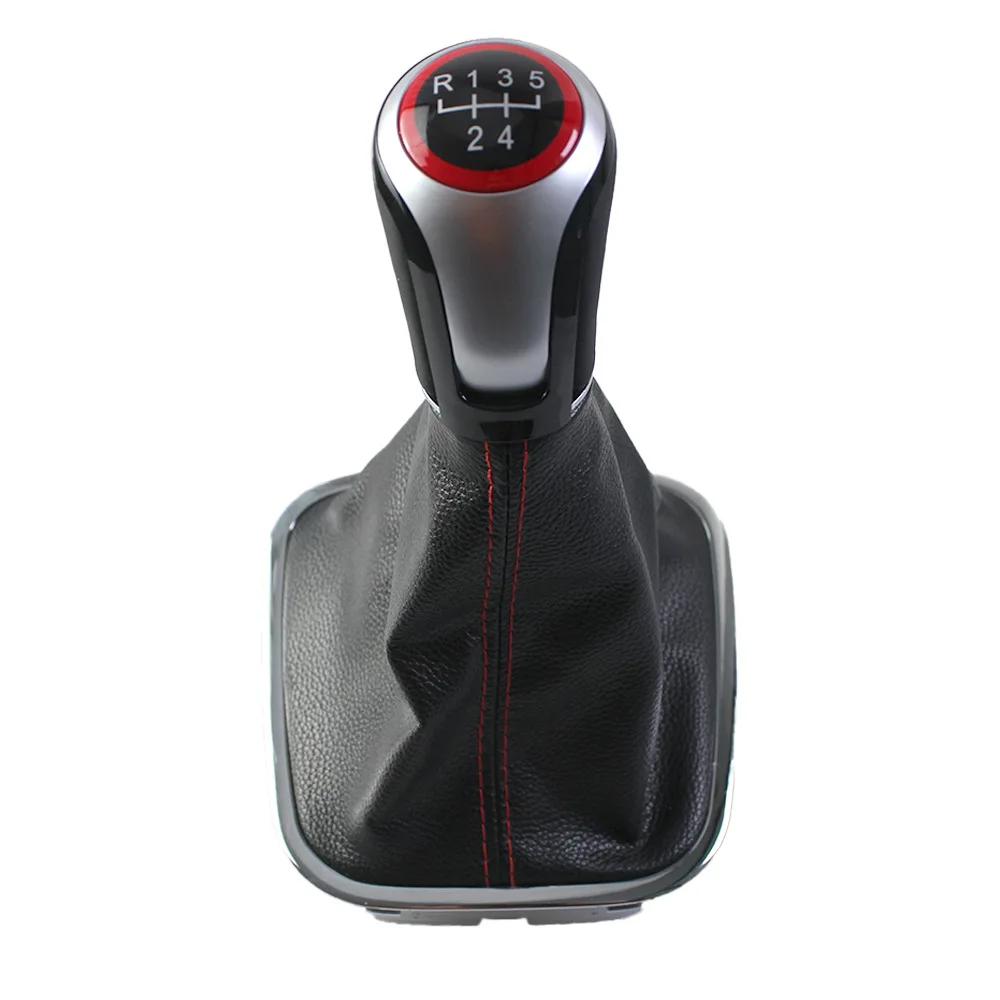 New Style Gear Shift Knob for VW Polo 6r 6c Hatchback Sedan 2011-2019 MT 5/6 Speed Level Change Knob with Gaiter Boot Cover