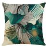 4 Pack Teal Blue Cushion Covers, Peacock-blue Abstract Hand-painted Butterfly Pillow Covers, Invisible Zipper for Sofa & Couch 45 Cm X 45 Cm