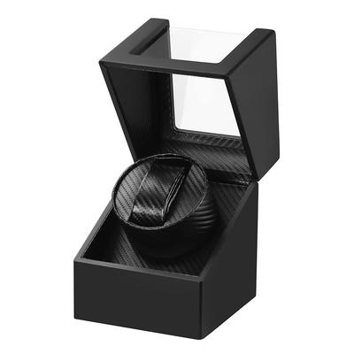 Automatic Watch Winder Watch New Automatic Watch Winder with Premium PU Suitable for Men and 2023 Upgrade Mirror Black (Single Winder), Leather,