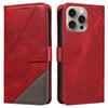 For iPhone 15 Pro Max Case Card Slots Lines Pattern PU Leather Phone Cover Stand