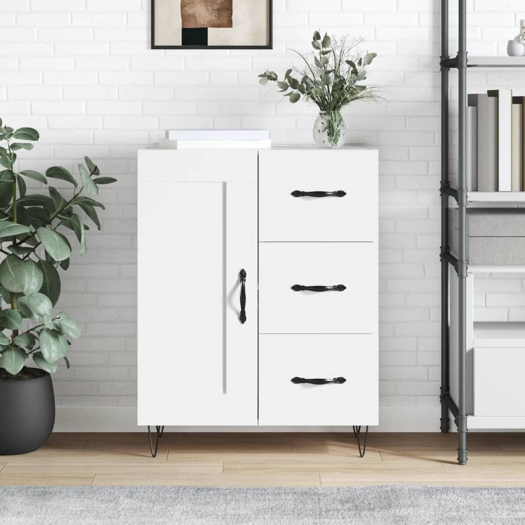 vidaXL Sideboard Weiß 69,5x34x90 cm Holzwerkstoff