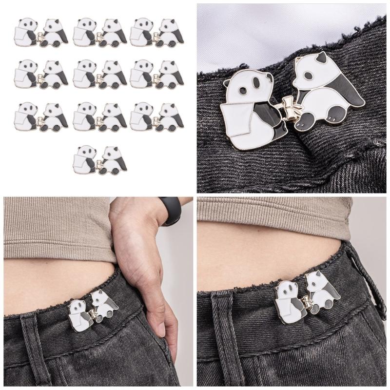 10Pairs Animal Waist Button for Jeans to Make Tighter Adjustable Waist Tighteners No Sewing Waist Extenders Button