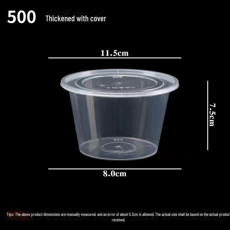 

Прозрачные пластиковые контейнеры для еды: Круглые или прямоугольные, с крышками Food Grade PP (50 with Lids)