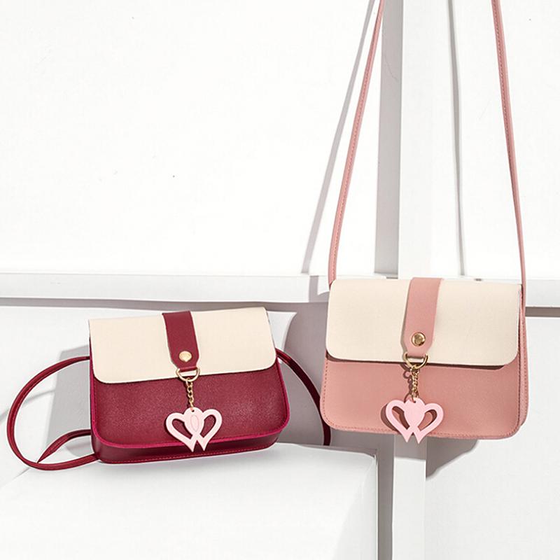Korean  Women'S Cute Heart Sling Bag