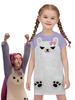 MIRA Kpop Demon Hunter Girl Cosplay Nightgown with Cute Bear & Train Design