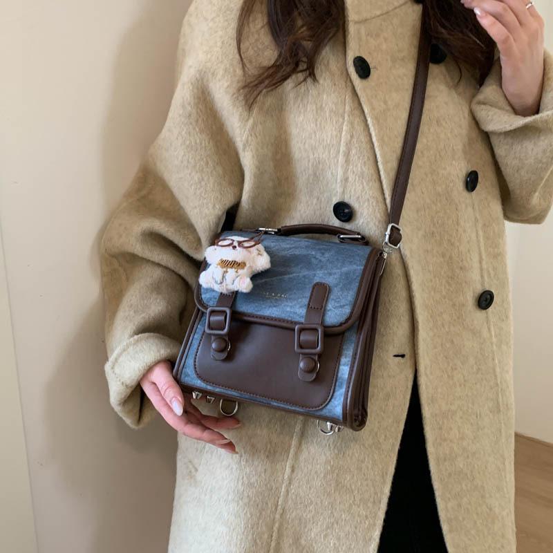 Casual backpack bag women's 2025 new fashion student commuter backpack multi-functional schoolbag portable travel bag