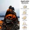 1pc Skull Printing Lightweight Flannel Blanket, Comfortable and Warm Blanket, for Camping Sofa Bed and Couch Office, in All Seasons