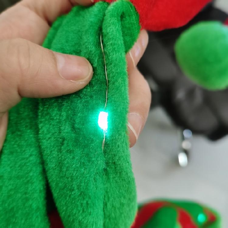 Blingbling Long Caps Elf Hat Christmas Hat Leprechaun for Party Celebrations