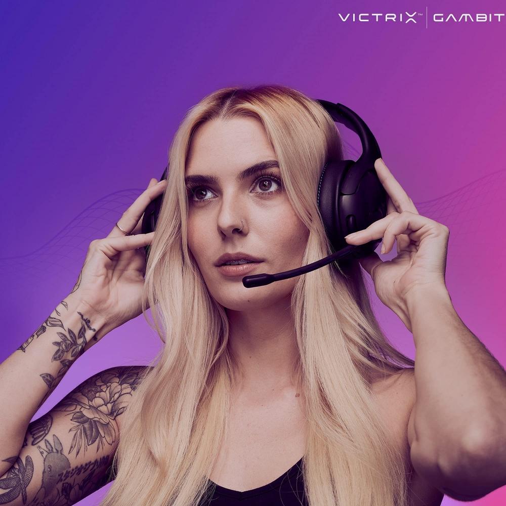 PDP Victrix Gambit Xbox Gaming Headset Wireless Wired Black with Microphone [Xbox Officially Licensed Product]