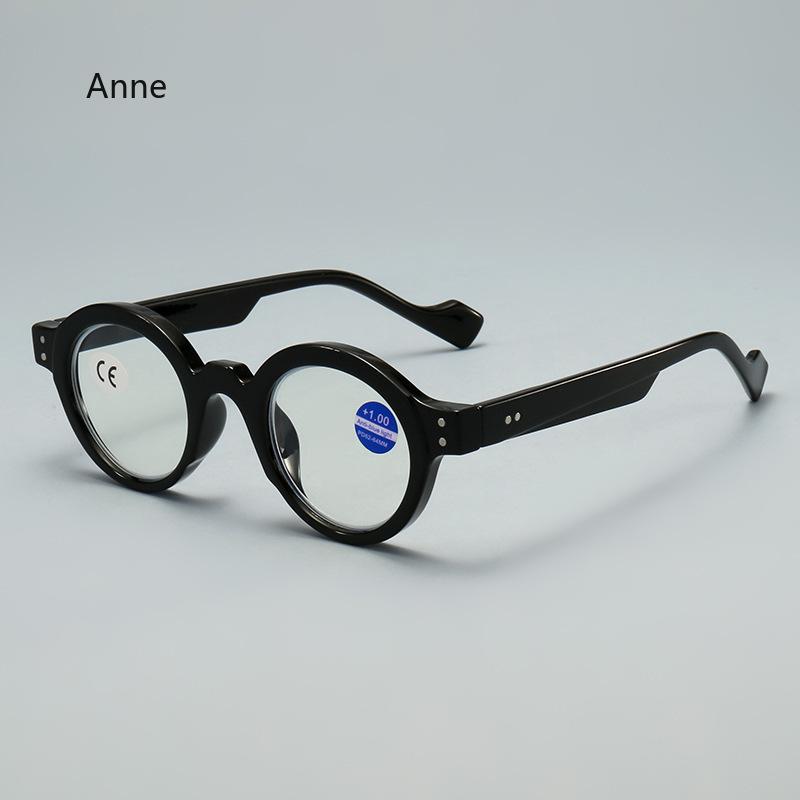 Herren Retro Lesebrille Anti Blaulicht Brille Trend Ultraleicht Rundes Gestell Damen Alterssichtige Brille Gestell Unisex