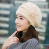 Knitted Wool Mom Hat Warm Female Berets Keep Warm Women's Cap  Autumn Winter