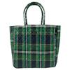 Rootote EU Medium Check Quilted Tote Bag, Women's, 3619, Green