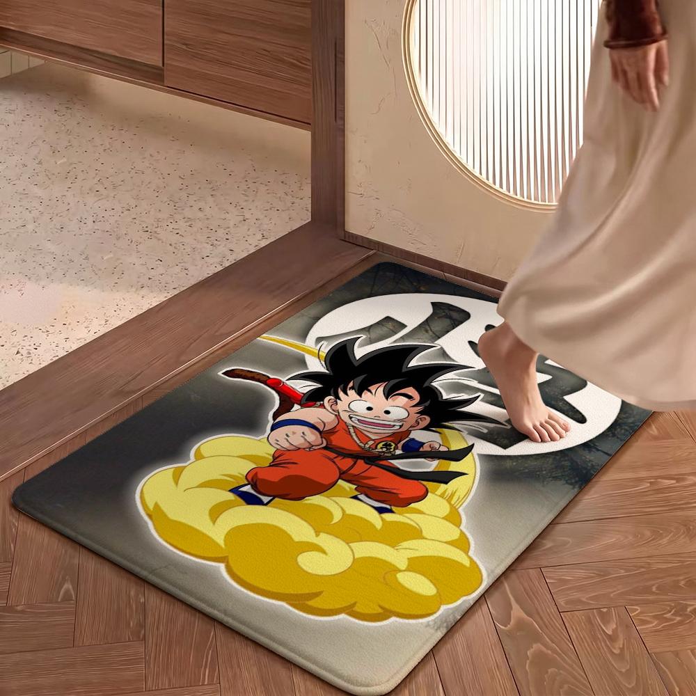 Goku'S Many Forms Printed Rug Nonslip Durable Carpet For Study Reading Area Home Party Decor Birthday Gift