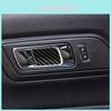 Premium Carbon Fiber Inner Door Handles Bowl Trim Cover Decal For Ford Mustang 2015-2017