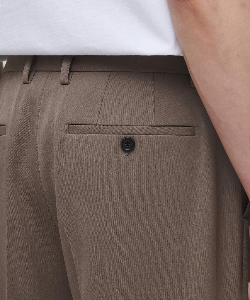 Musinsa Standard Semi-Wide Slit Hidden Banding Slacks [Light Brown]