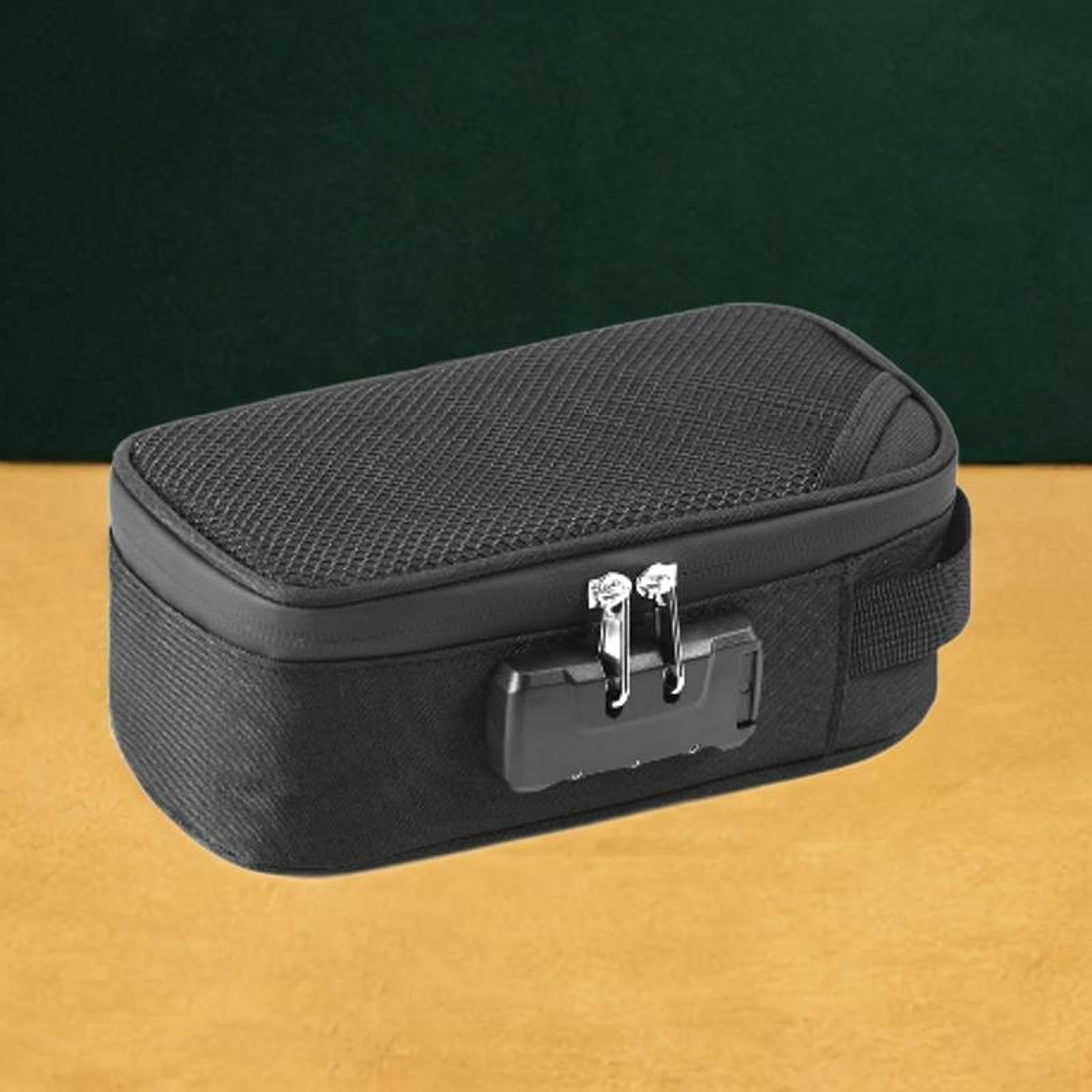 

Сумка с защитой от запаха и кодовым замком, кейс с защитой от запаха, контейнер, запирающийся ящик, сумка для хранения в пути чёрный