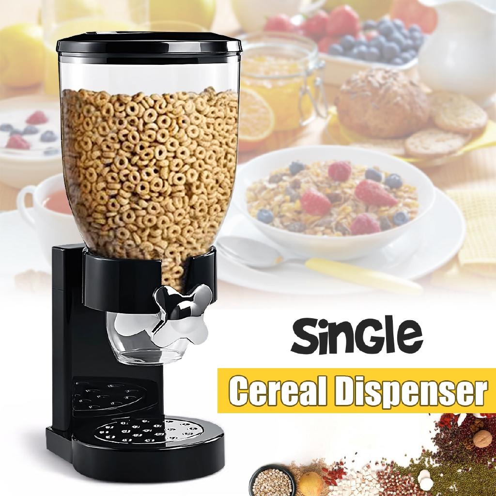 3.5L Household Single Cup Dry Food Cereal Nuts Dispenser Airtight Kitchen Storage Container Kitchen Machine Food Bottles
