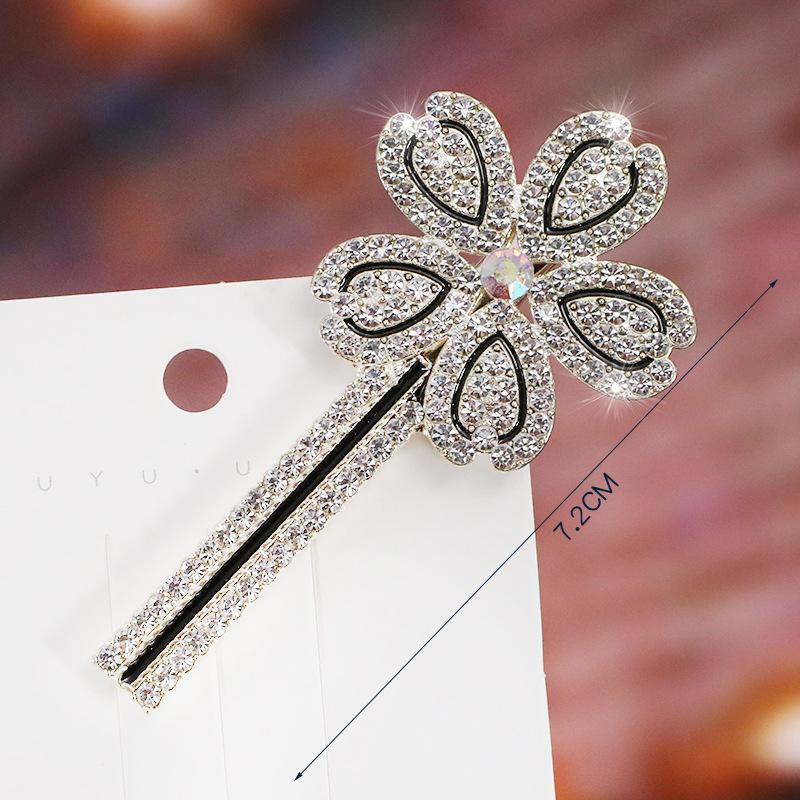 Elegant Rhinestone Hairpins Women Girls Pearl Hair Clips Pins Barrettes Accessories BB Hairclip Hairgrip Headdress