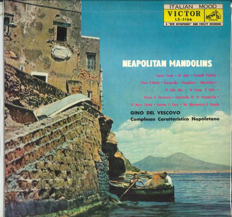 

LP Record GINO DEL VESCOVO - Neapolitan mandolin LS5194 VICTOR Japan Classical Used