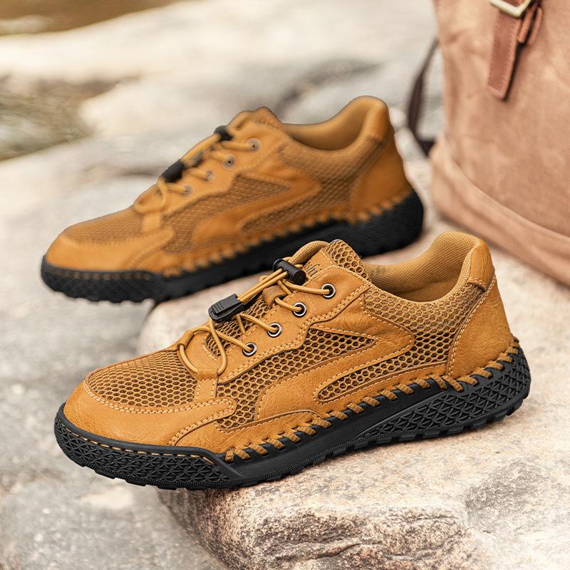 Men's Summer Outdoor Hiking Non-slip Casual Shoes Sports Sandals Men's 2025 New Mesh Shoes