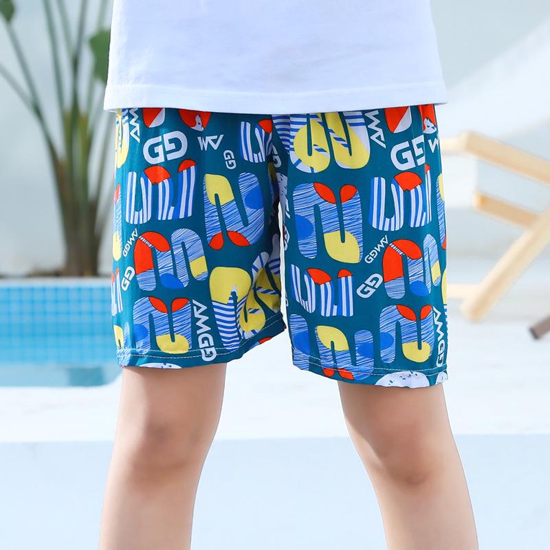 

22 New Cotton Rayon Summer Shorts: Lightweight & Loose Fit for Boys, Girls, & Babies - Parent-Child Beach Wear 100 cm