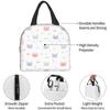 Cute Cat Head Lunch Bag Travel Box Work Bento Cooler Reusable Tote Picnic Boxes Insulated Container Lunch Bags for Women Girls
