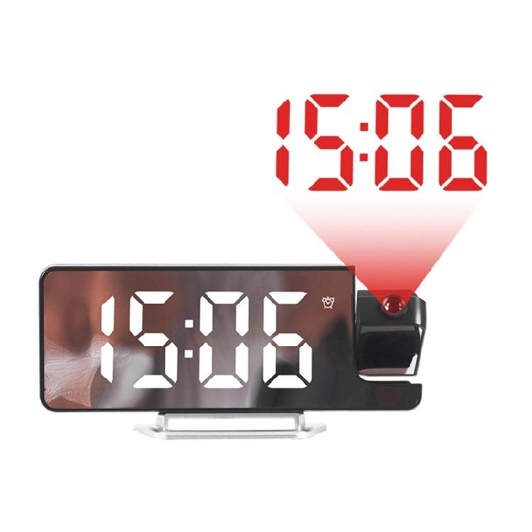 Unique LED Alarm Clock with Wall Projection, Snoozes Function, USB Charging