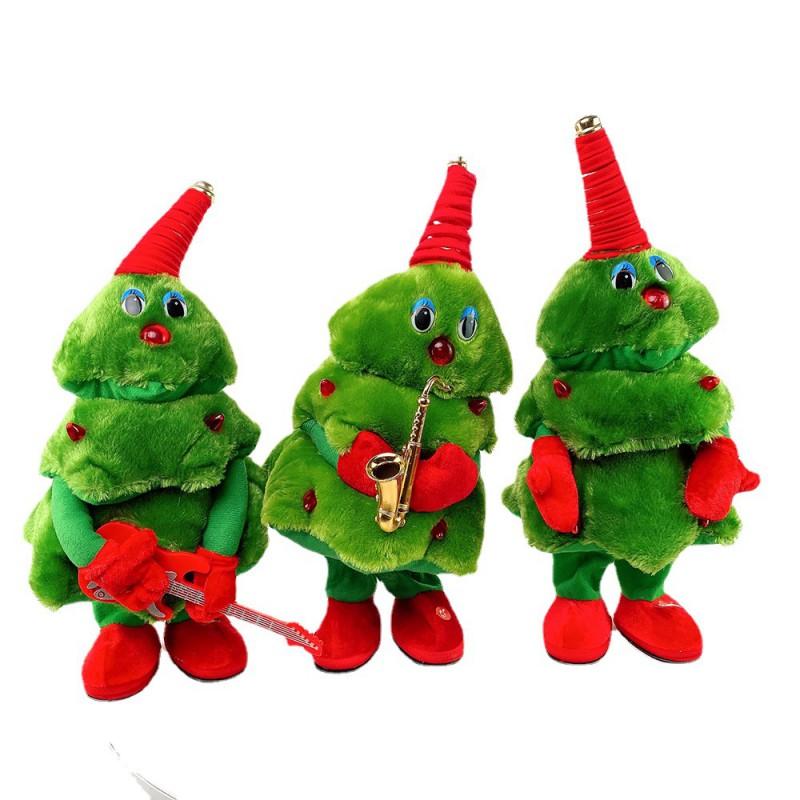 Plush Christmas Tree Toy With Motion Light - Cartoon Dancing Figure Kids 7-14 Years